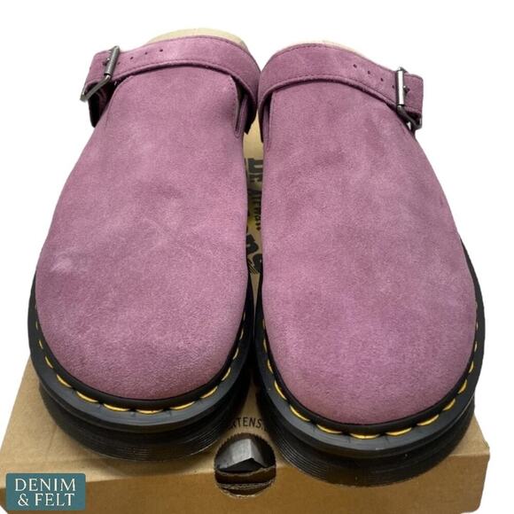 Dr. Martens ZebZag Mule Muted Purple Suede Slip-On Sandals Size US 12 EU 46 main image 12